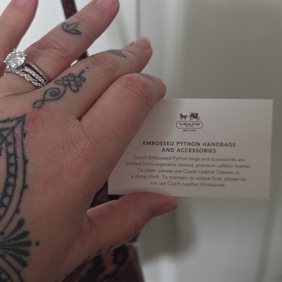 Coach Python Embossed Soho Snakeskin Leather Crossbody Bag. - Picture 7 of 13